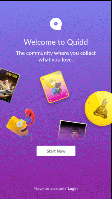 quidd UI mockups